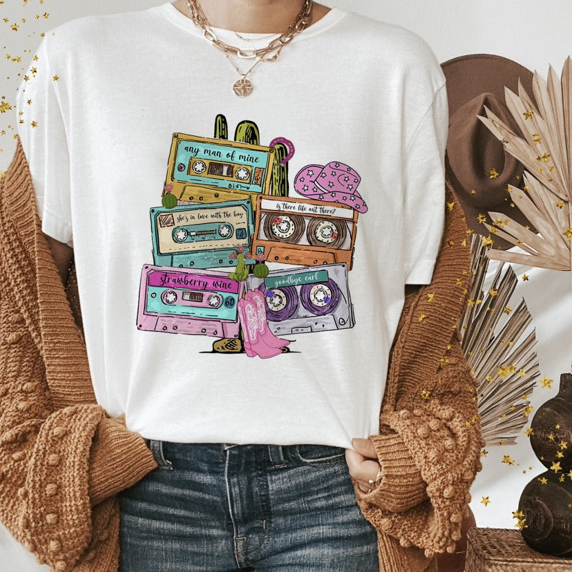 Western Shirts Boho Cow Skull Shirt with Leopard Print Short